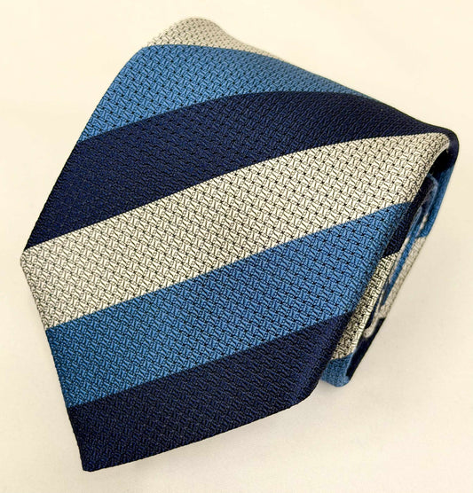 ［SALE ］ Franco Spada ( フランコスパダ )３段ストライプ ネイビー×ブルー×オフホワイト