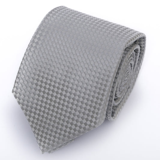 Franco Spada ( フランコスパダ ) NEW SOLID COLOR FORMAL TIE ( 大バスケット無地 )：ロイヤルシルバーグレー