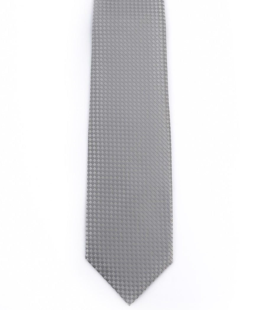 Franco Spada ( フランコスパダ ) NEW SOLID COLOR FORMAL TIE ( 大バスケット無地 )：ロイヤルシルバーグレー