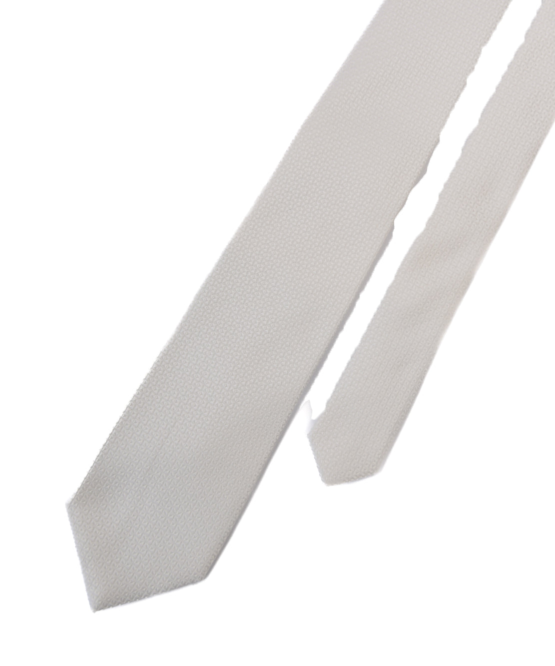 Franco Spada ( フランコスパダ ) マイクロスクエア無地フォーマルネクタイ：白