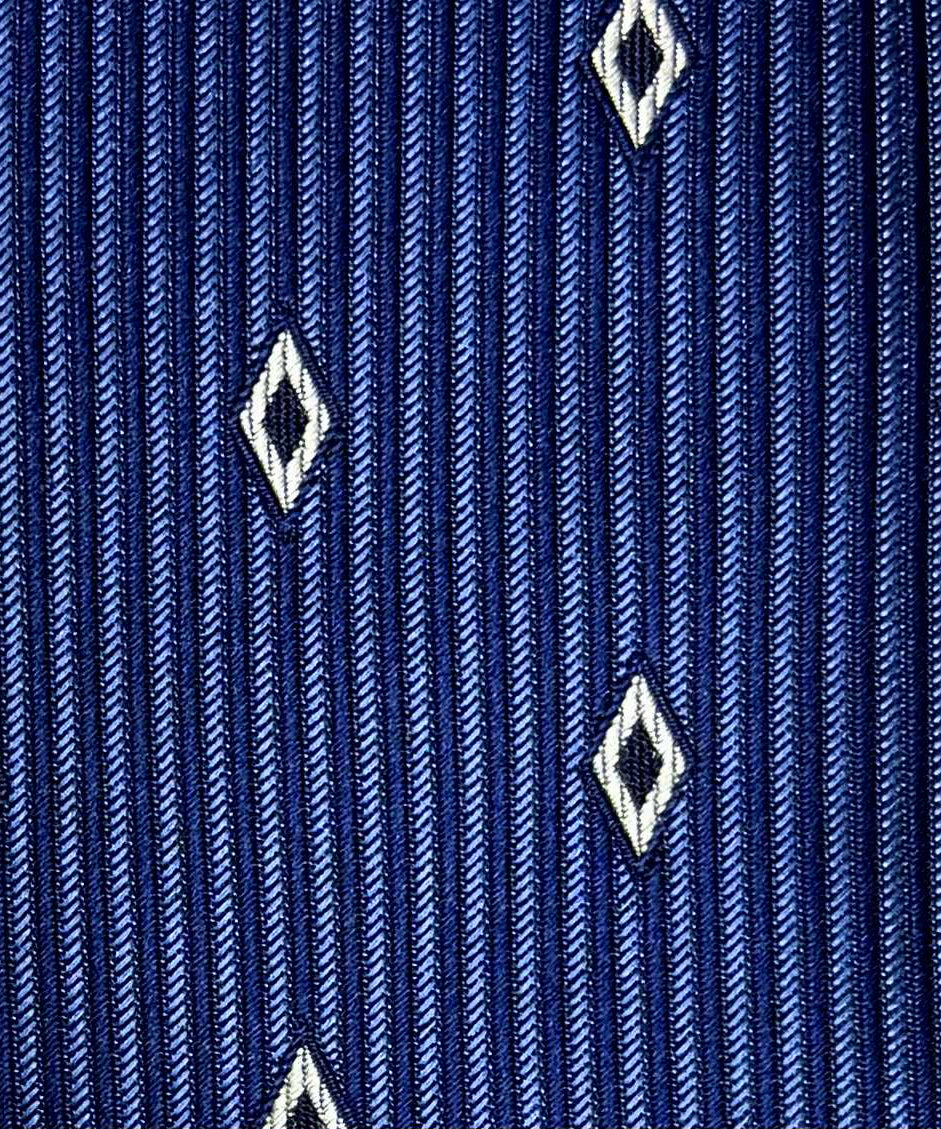 Franco Spada ( フランコスパダ )🆕コンテンポラリーブリティッシュダイヤカットJQネクタイ：ミディアムブルー