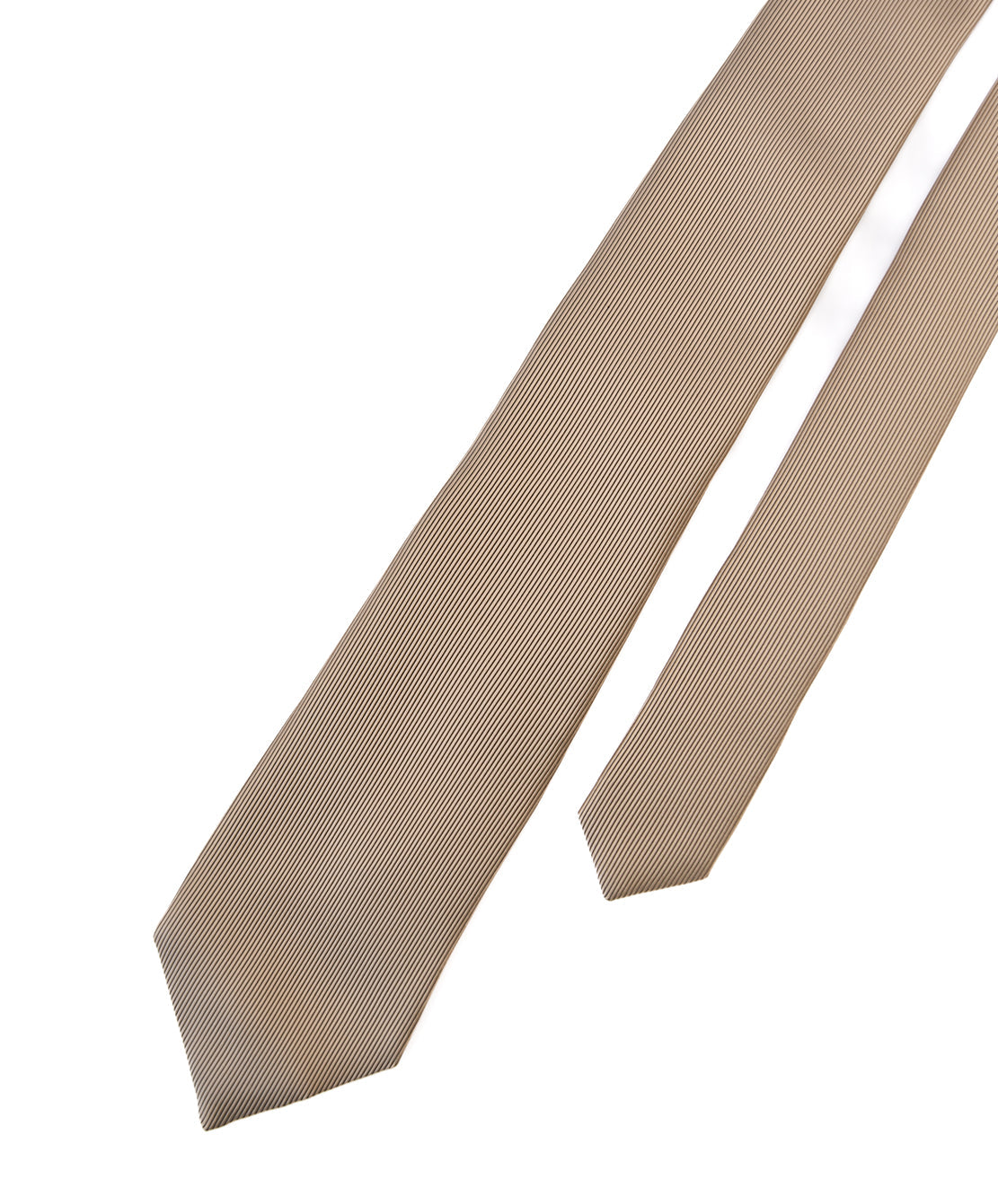 Franco Spada ( フランコスパダ ) 細綾無地ネクタイ新色：シャンパンベージュ
