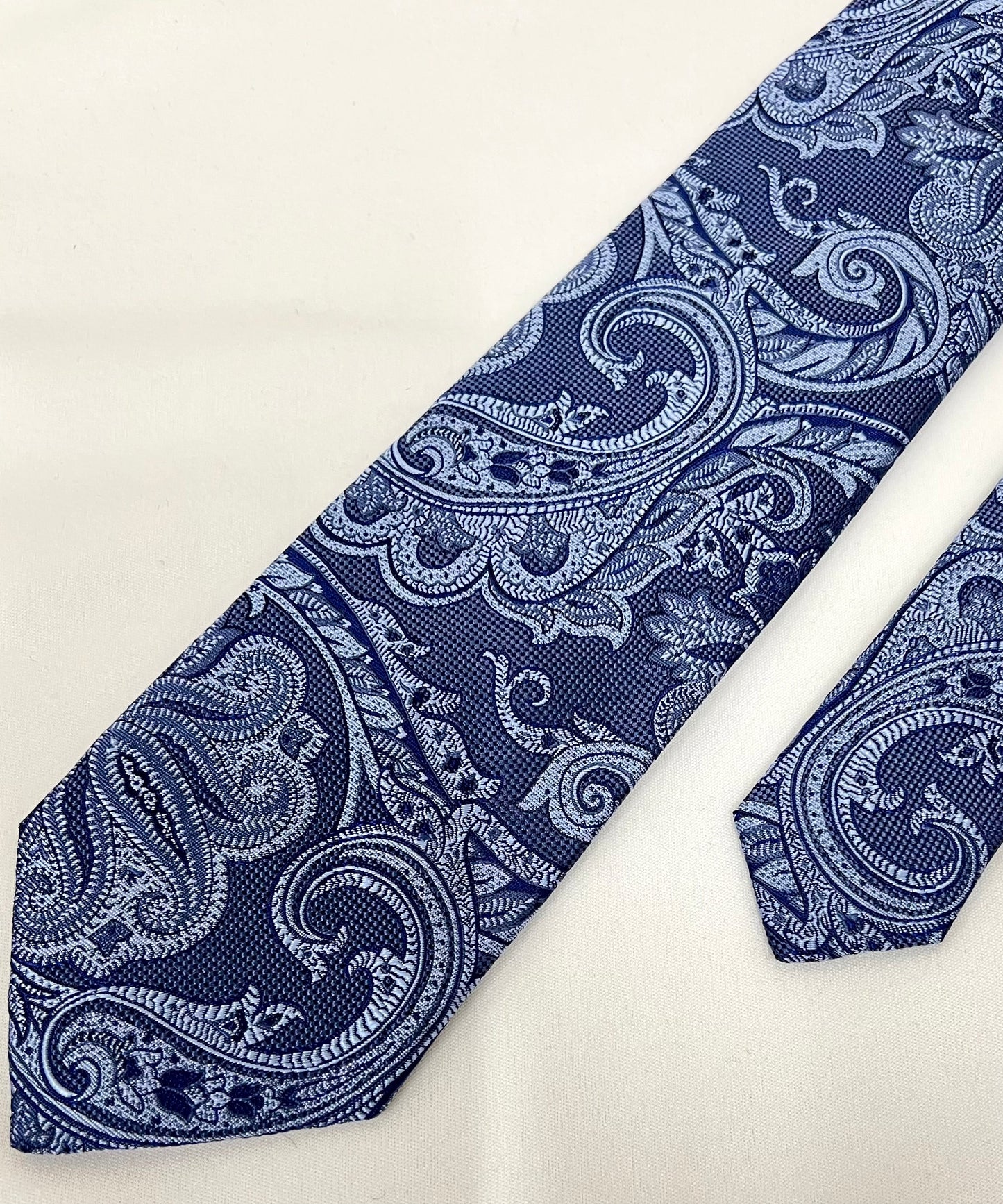 Franco Spada ( フランコスパダ )  ヴィンテージ調更紗ペーズリーネクタイ：ダークグレー