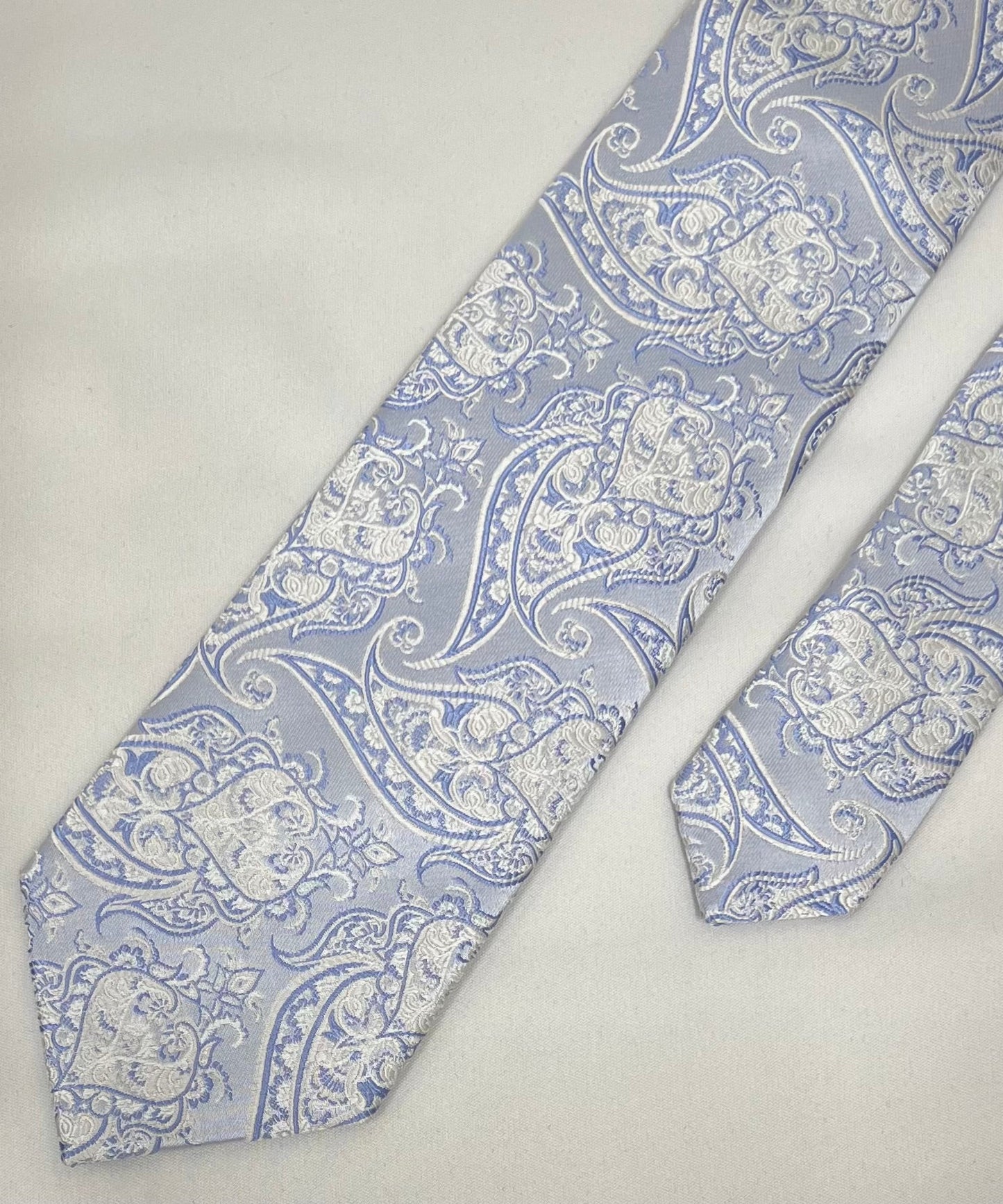 Franco Spada ( フランコスパダ )  NEW FORMALペーズリージャガードネクタイ：サックスブルー