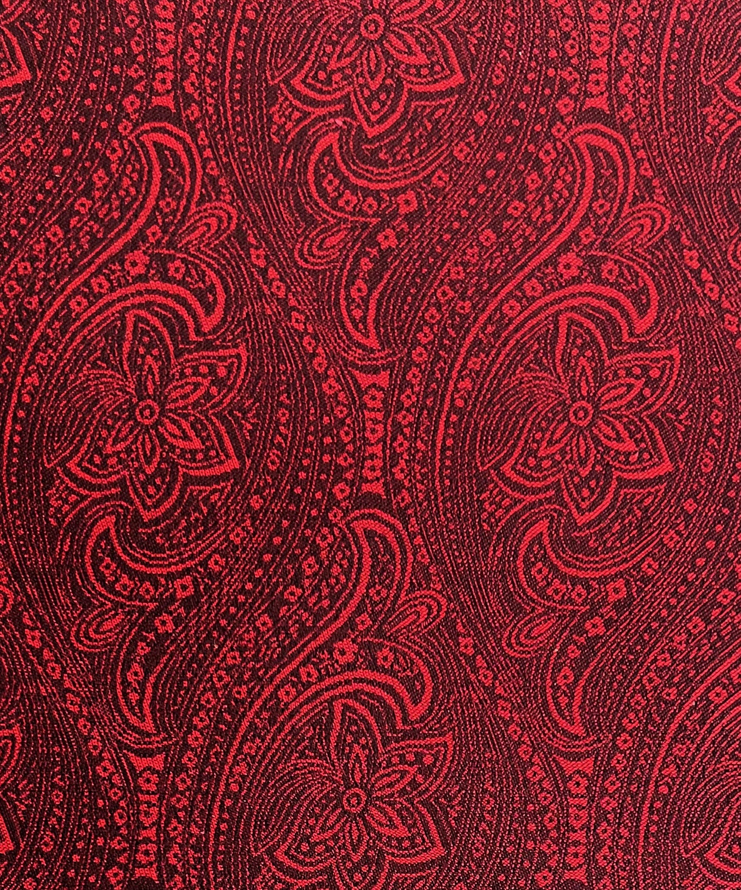 Franco Spada  ( フランコスパダ )   クラシックペーズリージャガードポケットチーフ2　ベーシックカラー：レッド