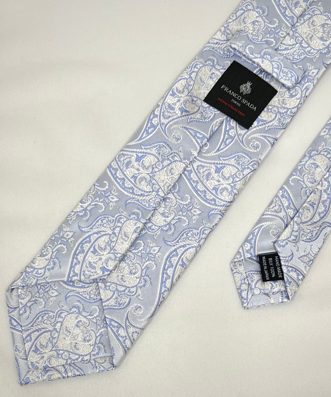 Franco Spada ( フランコスパダ )  NEW FORMALペーズリージャガードネクタイ：サックスブルー