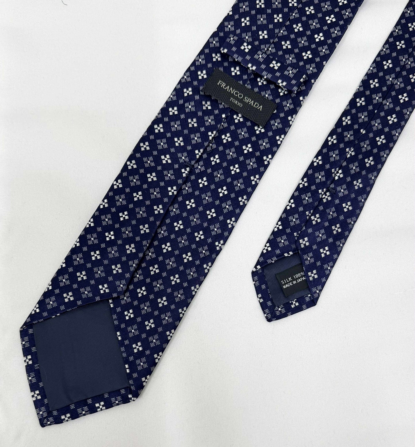 ［SALE ］ Franco Spada ( フランコスパダ ) 小紋柄 C ネイビー×シルバー