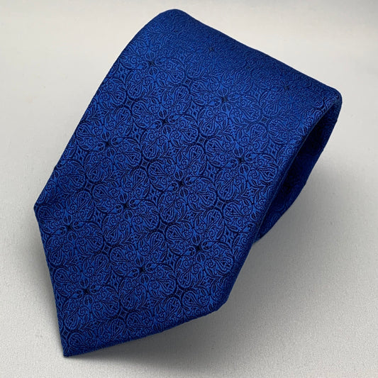 AZZURRO （アズーロ） ヴィンテージメダリオンネクタイ：ダークブルー