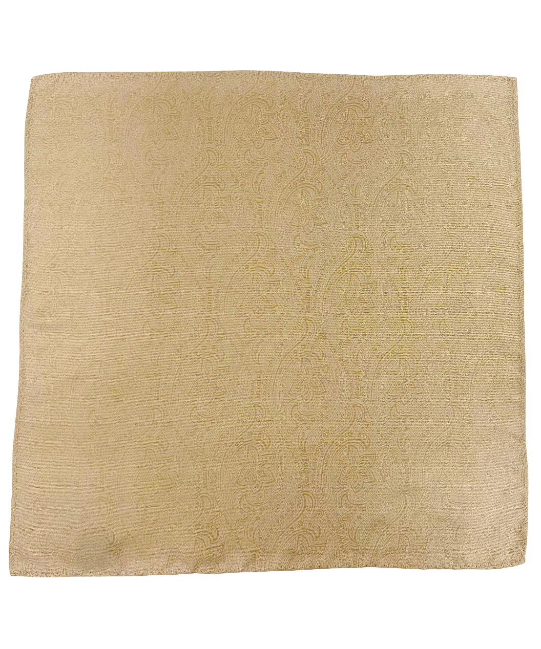 Franco Spada  ( フランコスパダ )   クラシックペーズリージャガードポケットチーフ2　ベーシックカラー：シャンパンゴールド