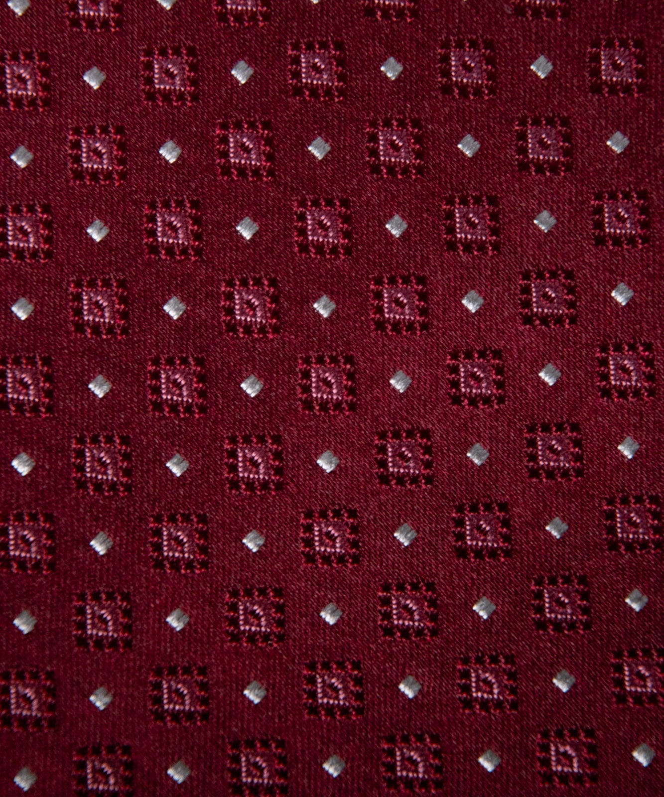 Franco Spada ( フランコスパダ ) フレンチクラシック小紋柄ネクタイ：ワイン