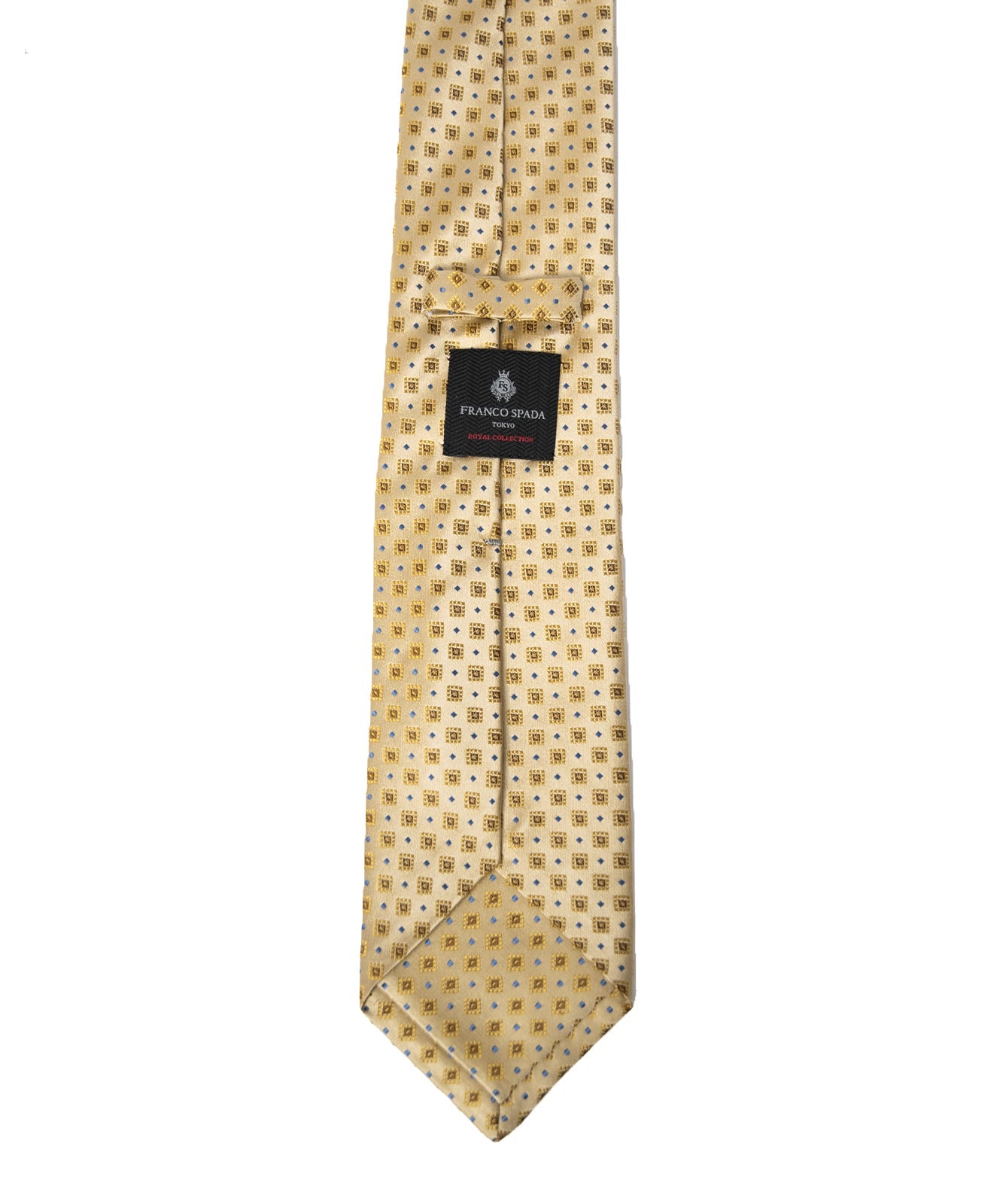 Franco Spada ( フランコスパダ ) フレンチクラシック小紋柄ネクタイ：ゴールド