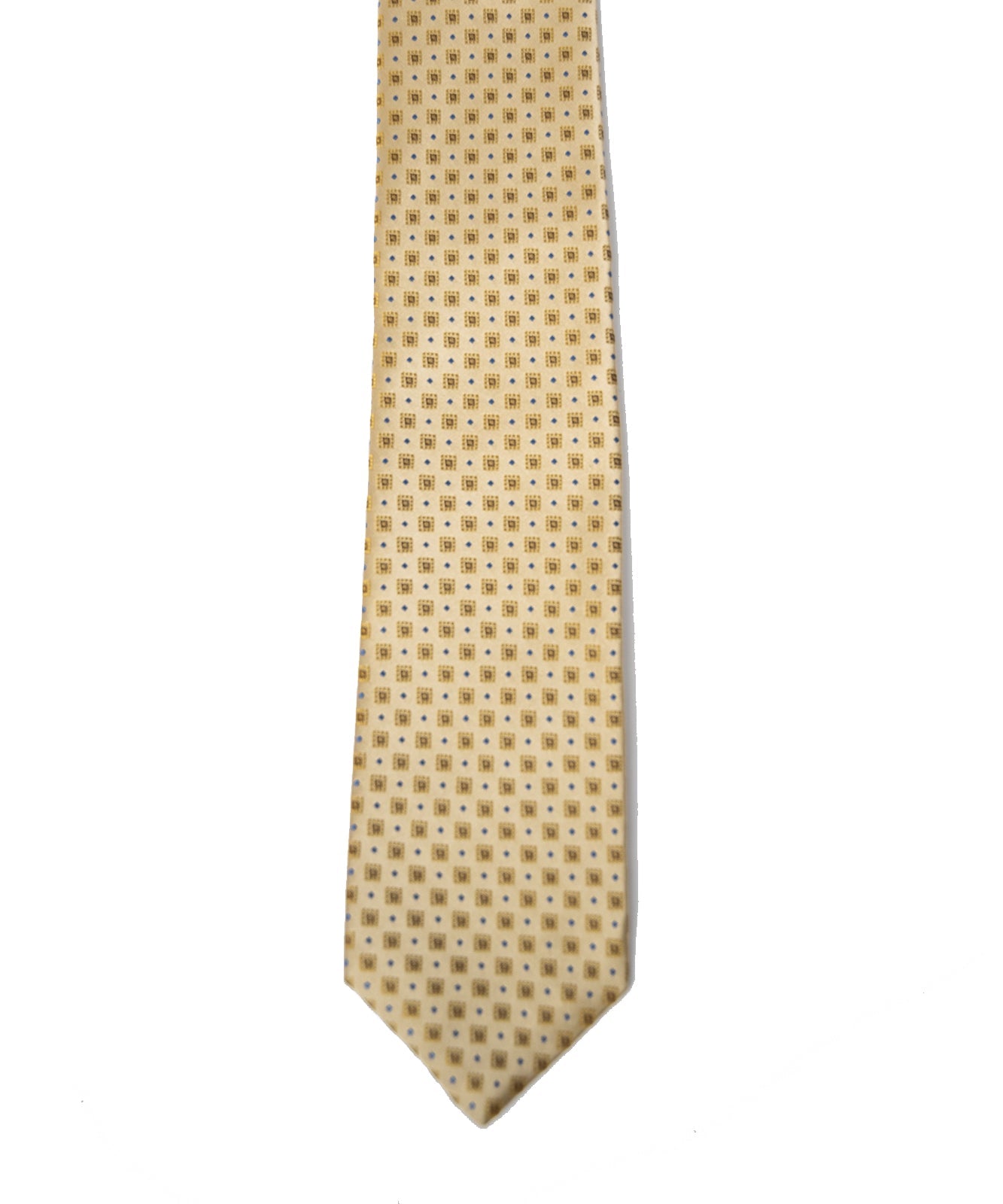Franco Spada ( フランコスパダ ) フレンチクラシック小紋柄ネクタイ：ゴールド