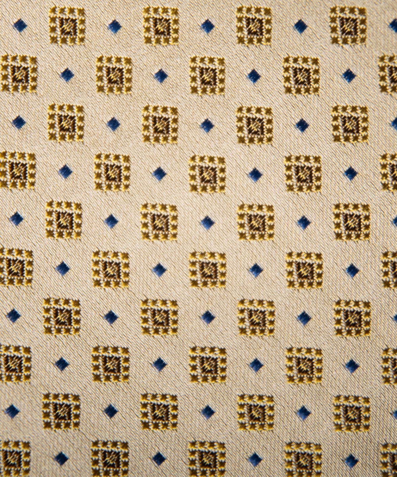 Franco Spada ( フランコスパダ ) フレンチクラシック小紋柄ネクタイ：ゴールド