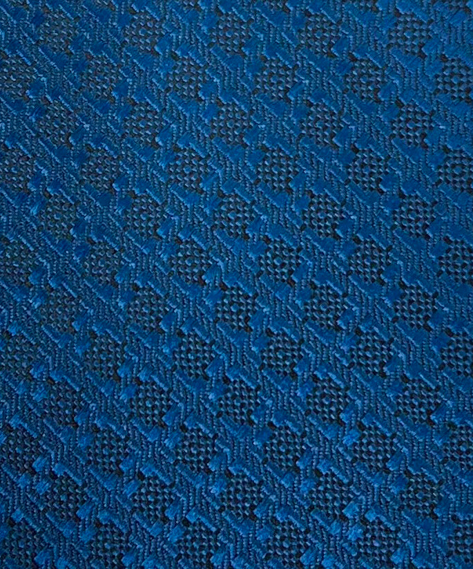 Franco Spada ( フランコスパダ )  ヴィンテージ調ジオメトリックソリッドネクタイ： ダークブルー