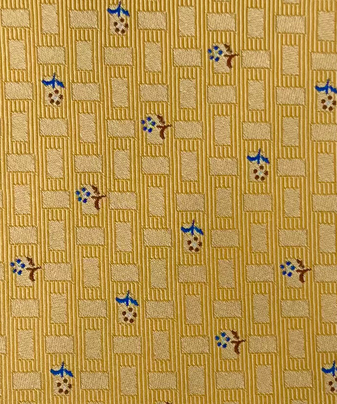 Franco Spada ( フランコスパダ ) フレンチヴィンテージプチフラワーモチーフネクタイ：ゴールド