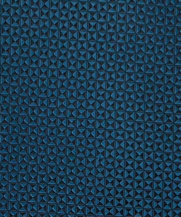 Franco Spada ( フランコスパダ )  ヴィンテージ調スモールジオメトリックソリッドネクタイ：フォレストブルー