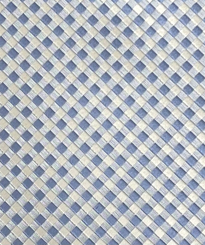 Franco Spada ( フランコスパダ )  NEW FORMAL大バスケット2トーンカラージャガードネクタイ： サックス×ホワイト