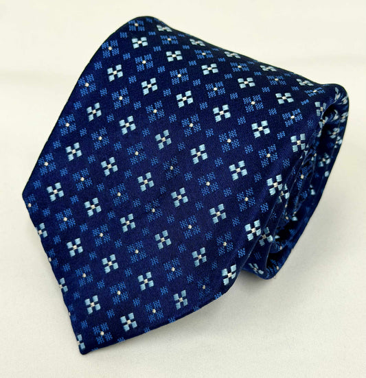 ［SALE ］ Franco Spada ( フランコスパダ )小紋柄 C ネイビー×サックス