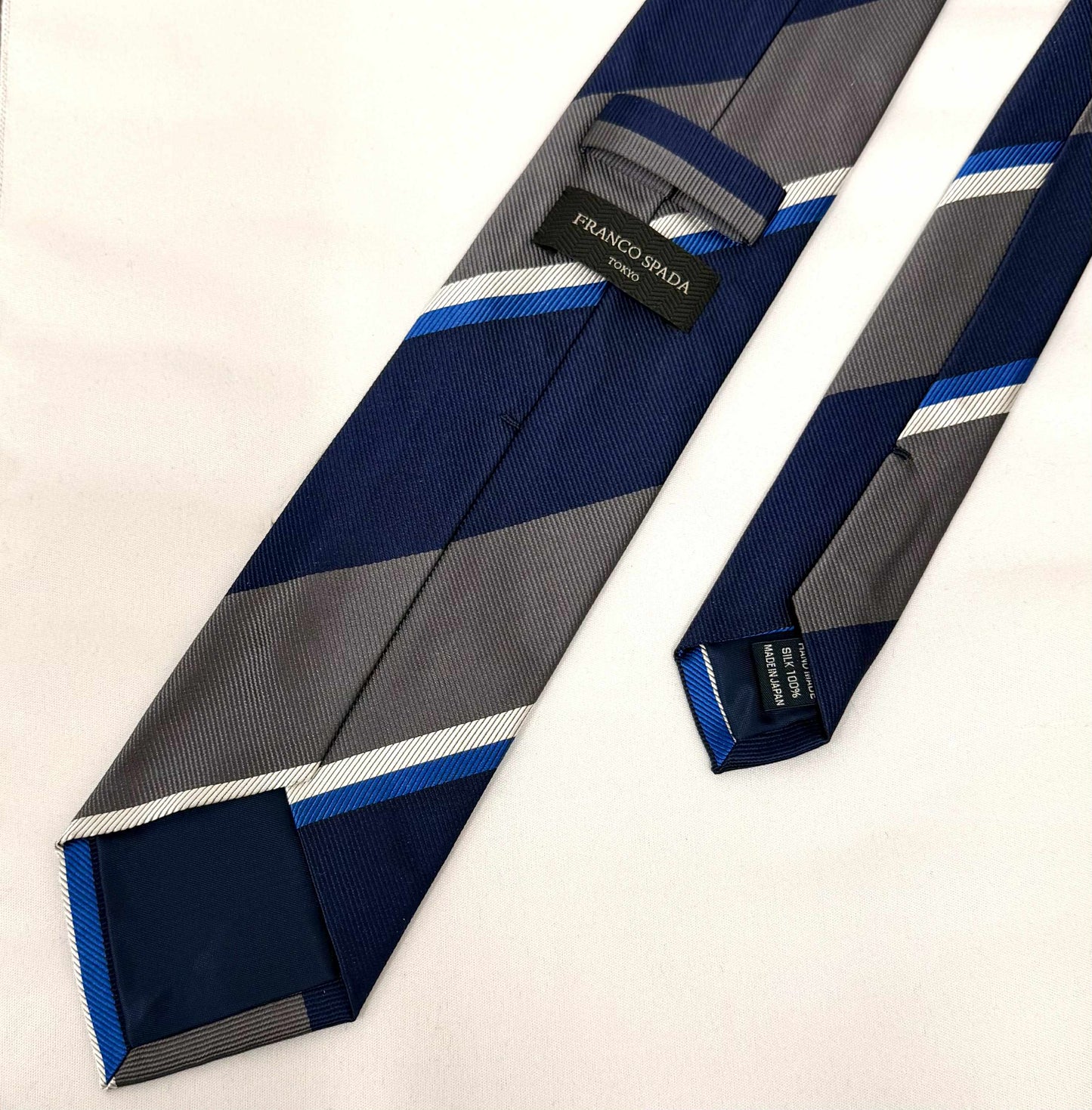 ［SALE ］ Franco Spada ( フランコスパダ )ストライプ E ネイビー×グレー