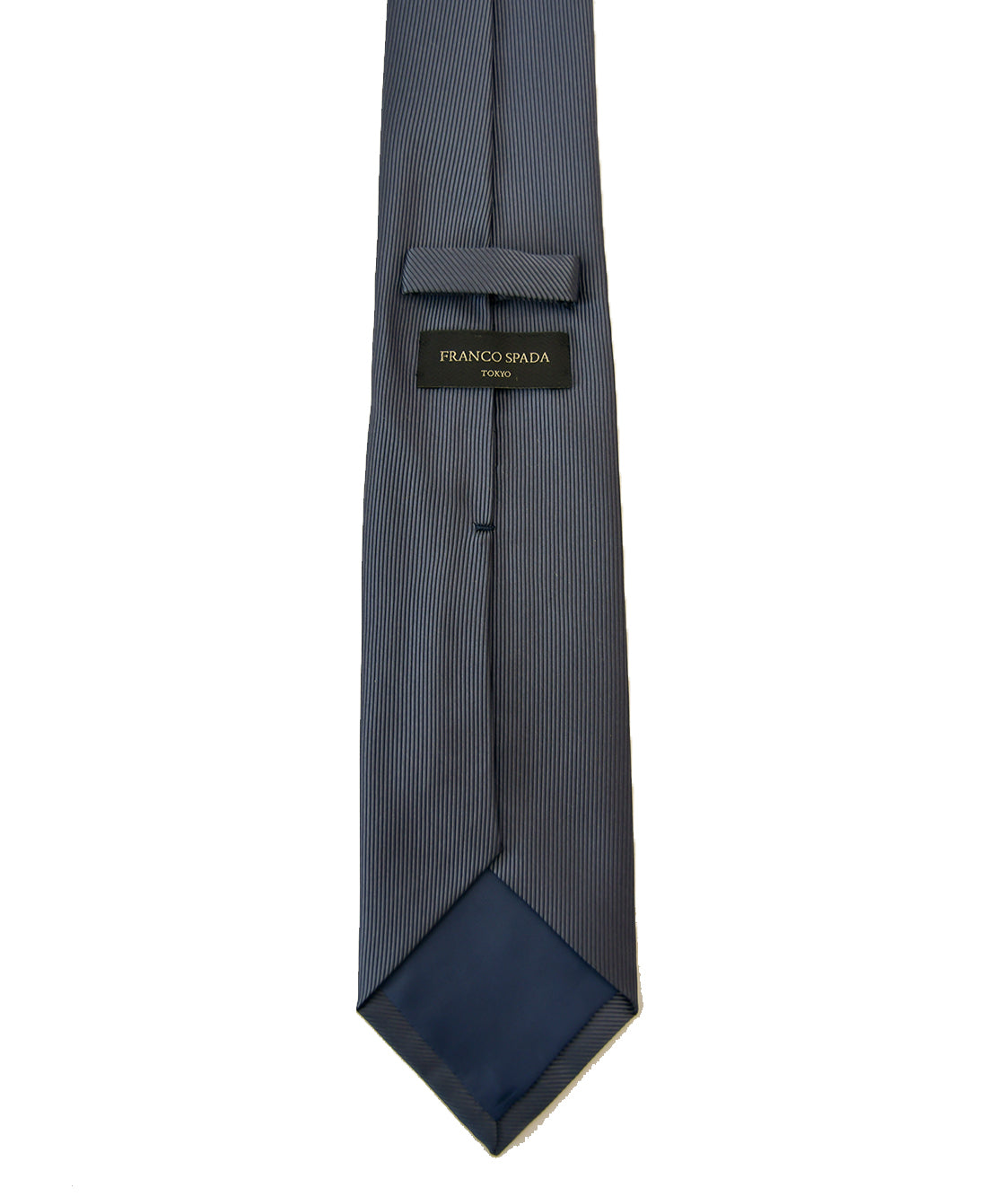 Franco Spada ( フランコスパダ )  細綾無地ネクタイ：ダークグレー