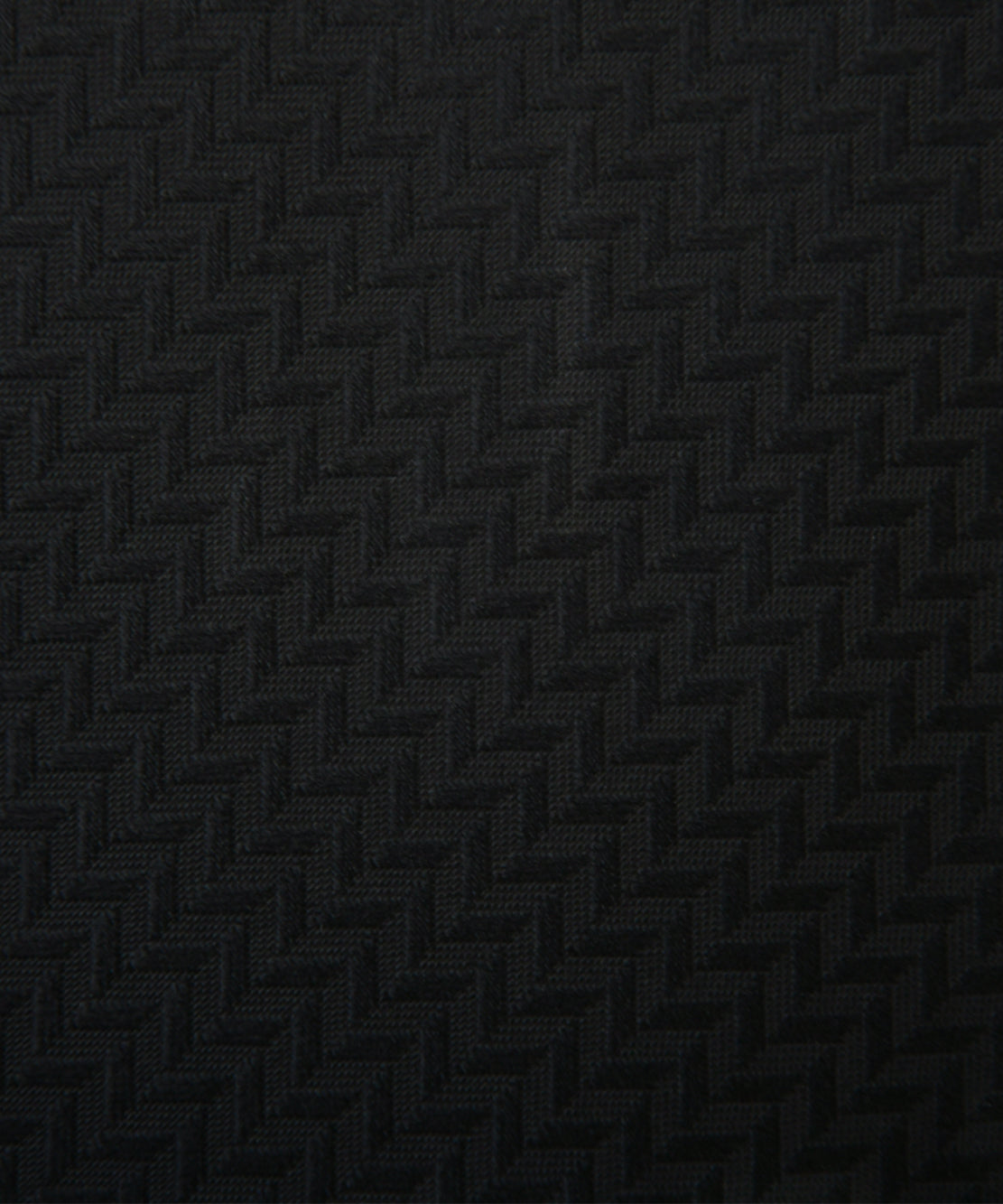 Franco Spada ( フランコスパダ ) マイクロヘリンボーン無地フォーマルネクタイ：黒