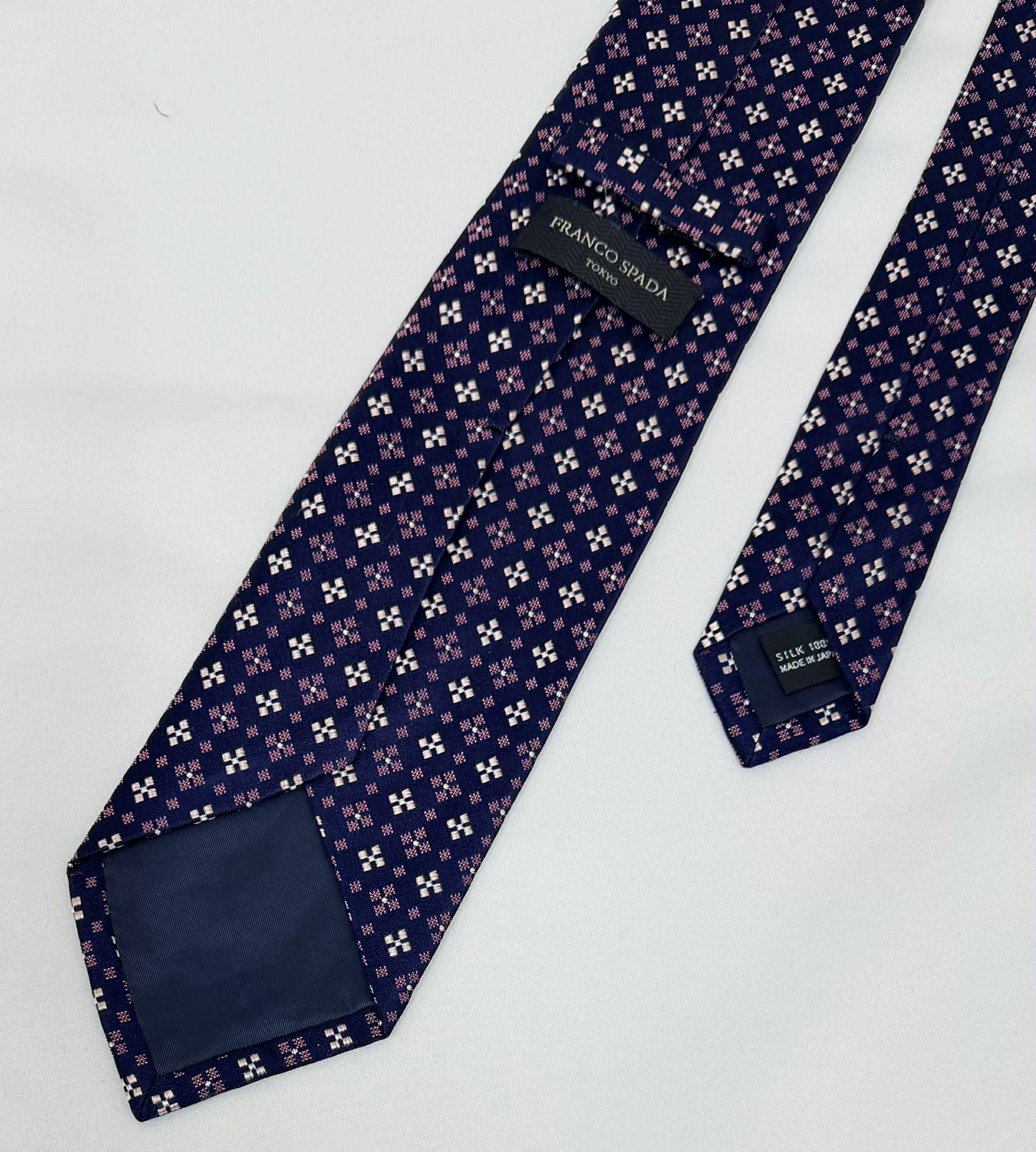 ［SALE ］ Franco Spada ( フランコスパダ ) 小紋柄 C ネイビー×レッド