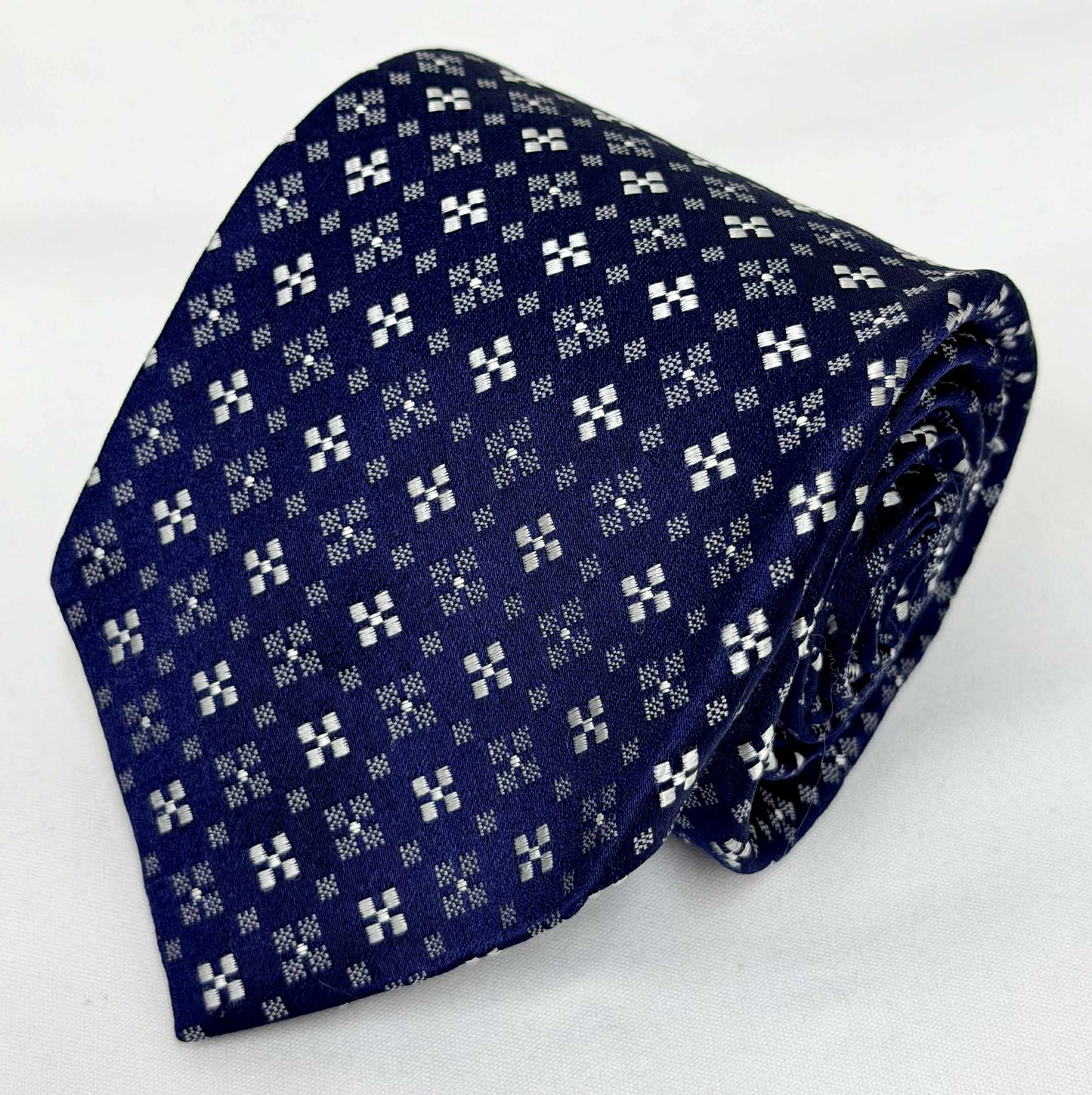 ［SALE ］ Franco Spada ( フランコスパダ ) 小紋柄 C ネイビー×シルバー