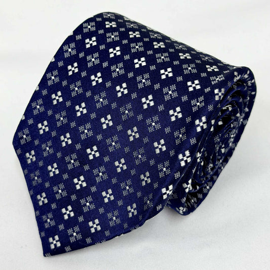 ［SALE ］ Franco Spada ( フランコスパダ ) 小紋柄 C ネイビー×シルバー