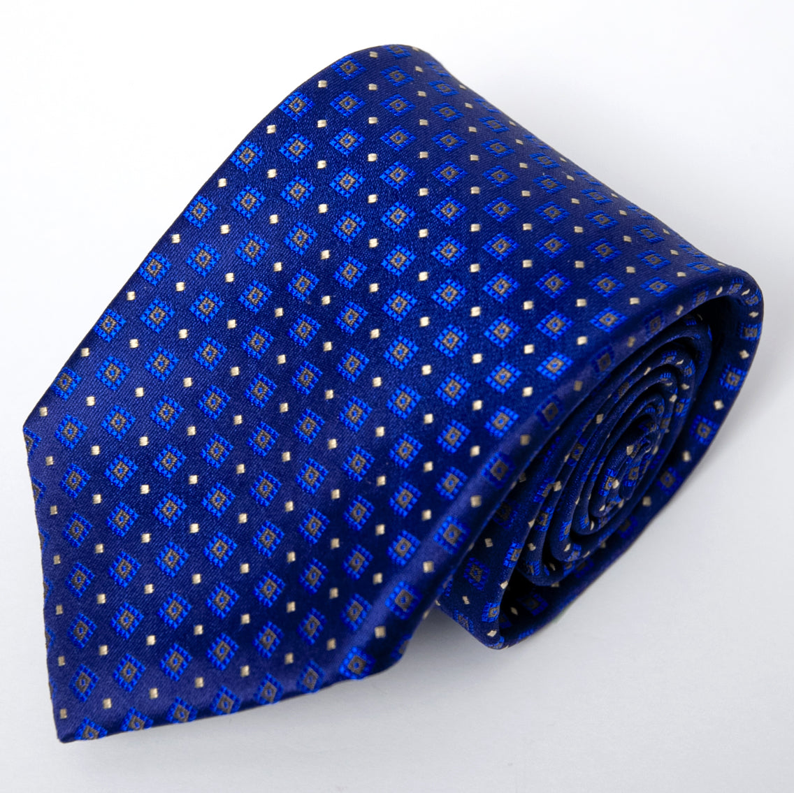 Franco Spada ( フランコスパダ ) フレンチクラシック小紋柄ネクタイ：ネイビー