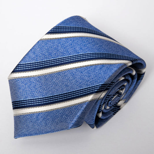 Franco Spada ( フランコスパダ ) パステルメランジストライプネクタイ：ブルー