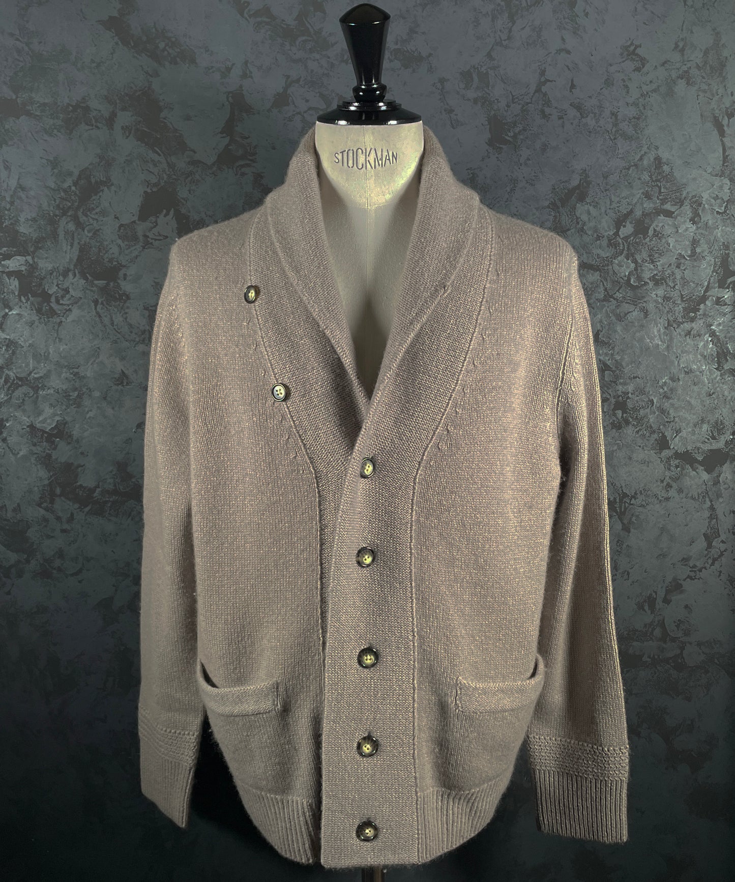 【SALE】　　 Franco Spada ( フランコスパダ )   〈手洗い可能〉【TALMUS branch】カシミヤ100%ローゲージショールカラーカーディガン