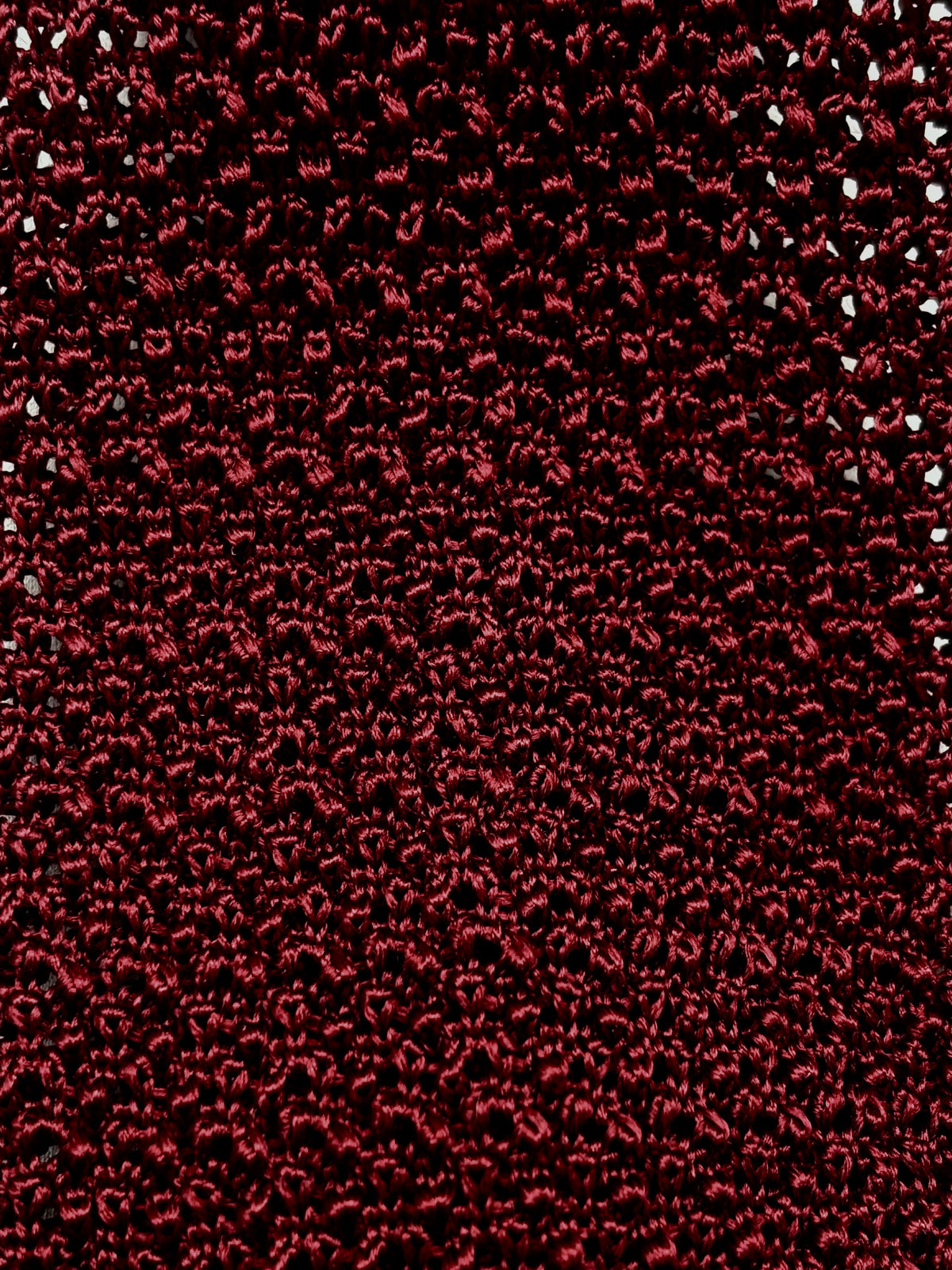 Franco Spada ( フランコスパダ )  Dense  Knit-tie  Solid (無地 )：ボルドー