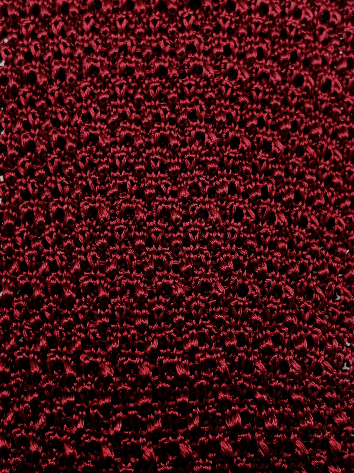 Franco Spada ( フランコスパダ )  Dense  Knit-tie  Solid (無地 )：ワイン