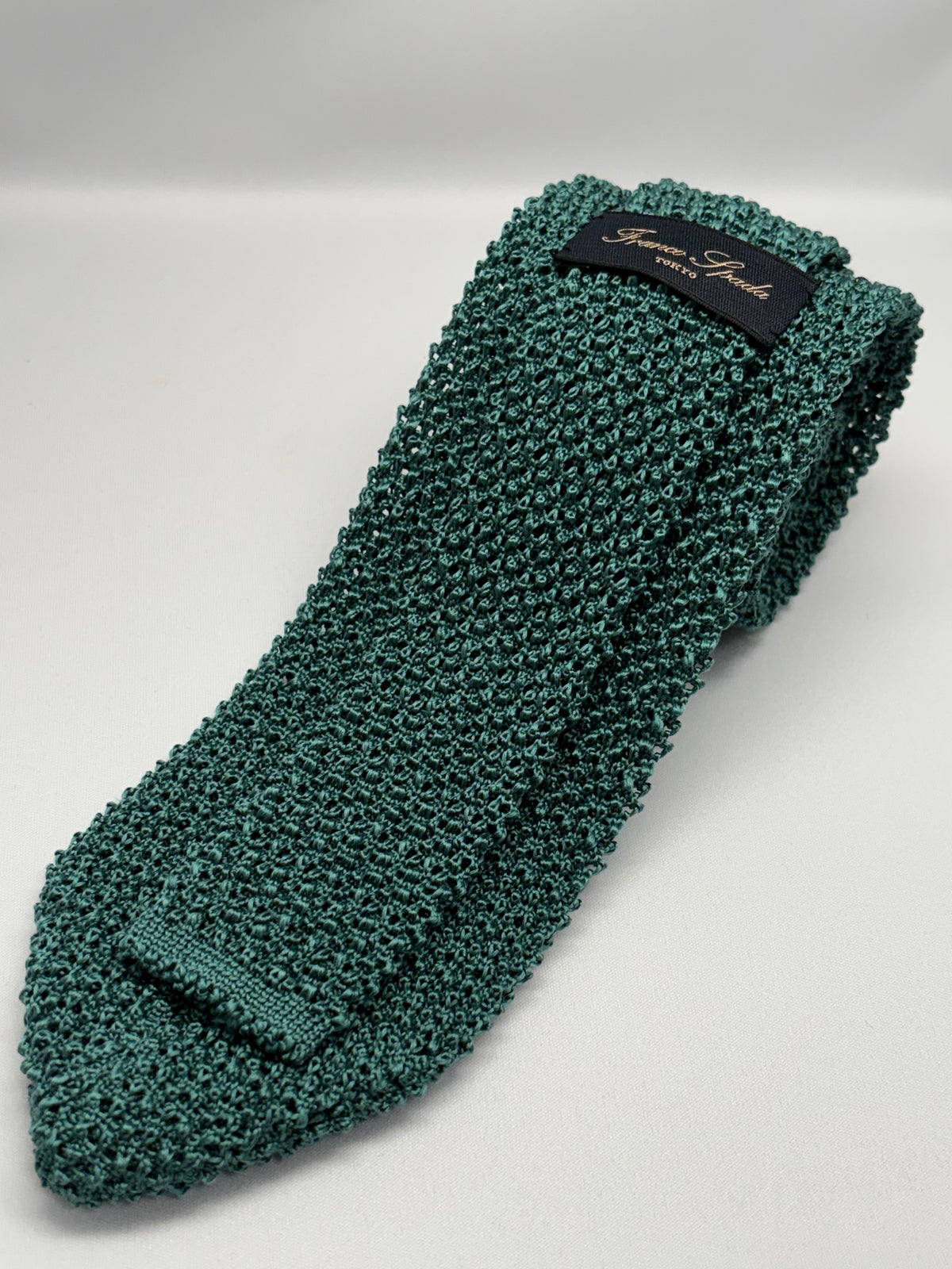 Franco Spada ( フランコスパダ )  Dense  Knit-tie  Solid (無地 )：グリーン