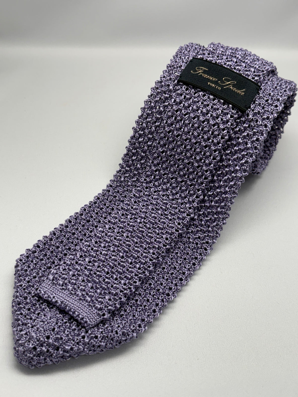 Franco Spada ( フランコスパダ )  Dense  Knit-tie  Solid (無地 )：ラベンダー