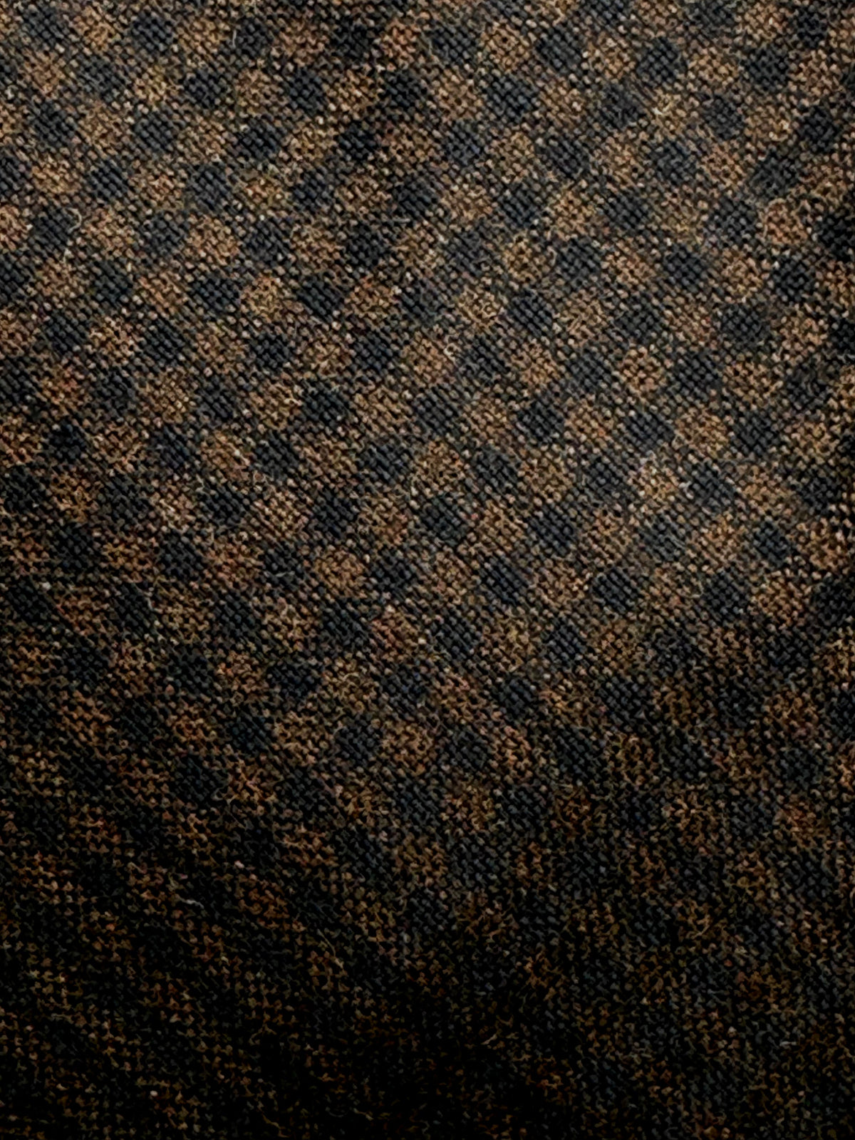 Franco Spada ( フランコスパダ ) ギンガムチェックウールネクタイ DORMEUIL (ドーメル) AMADEUS ACTION (アマデウス アクション)：ネイビー×ブラウン
