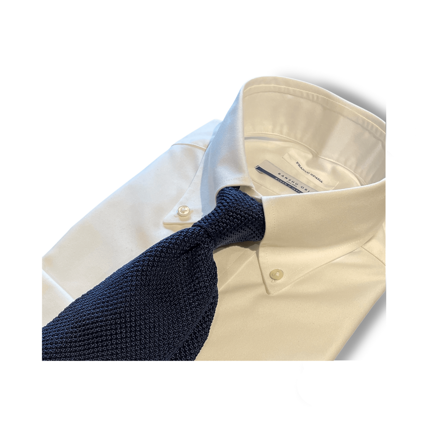 Franco Spada ( フランコスパダ ) 播州織  オックスフォード ボタンシャツシャツ　ホワイト