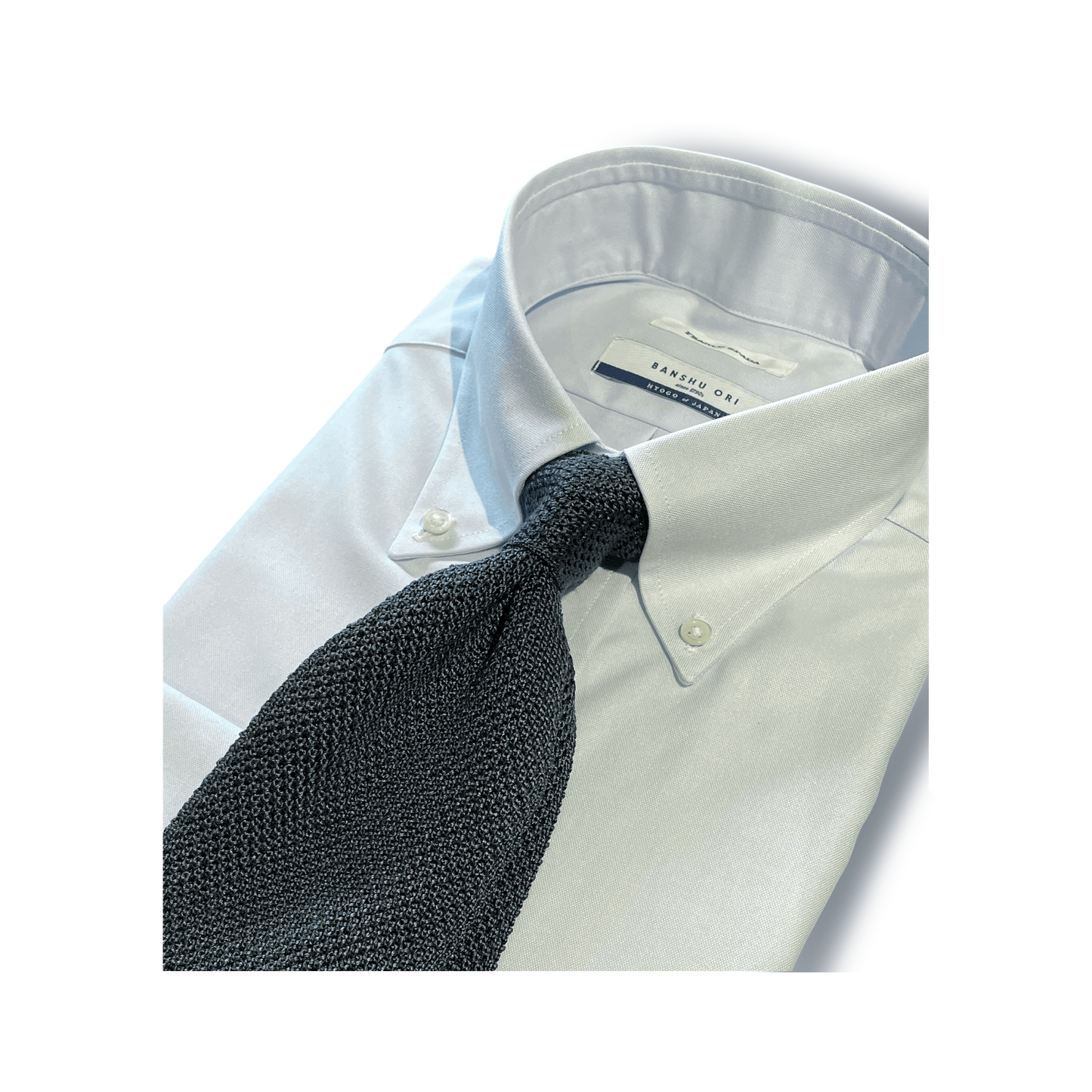 Franco Spada ( フランコスパダ ) 播州織  オックスフォード ボタンシャツシャツ　ブルー