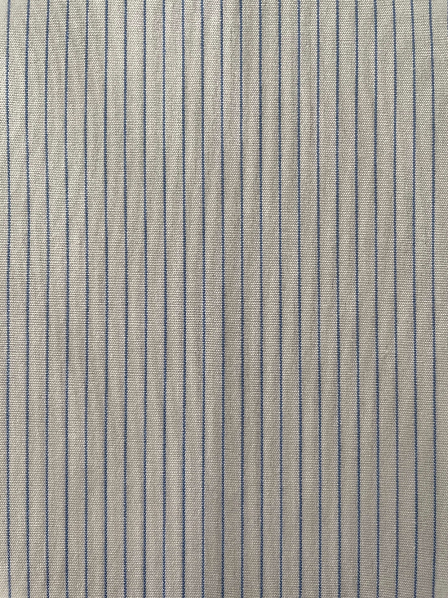 Franco Spada ( フランコスパダ ) 播州織 ピンストライプ セミワイドカラーシャツ　ホワイト×ブルー