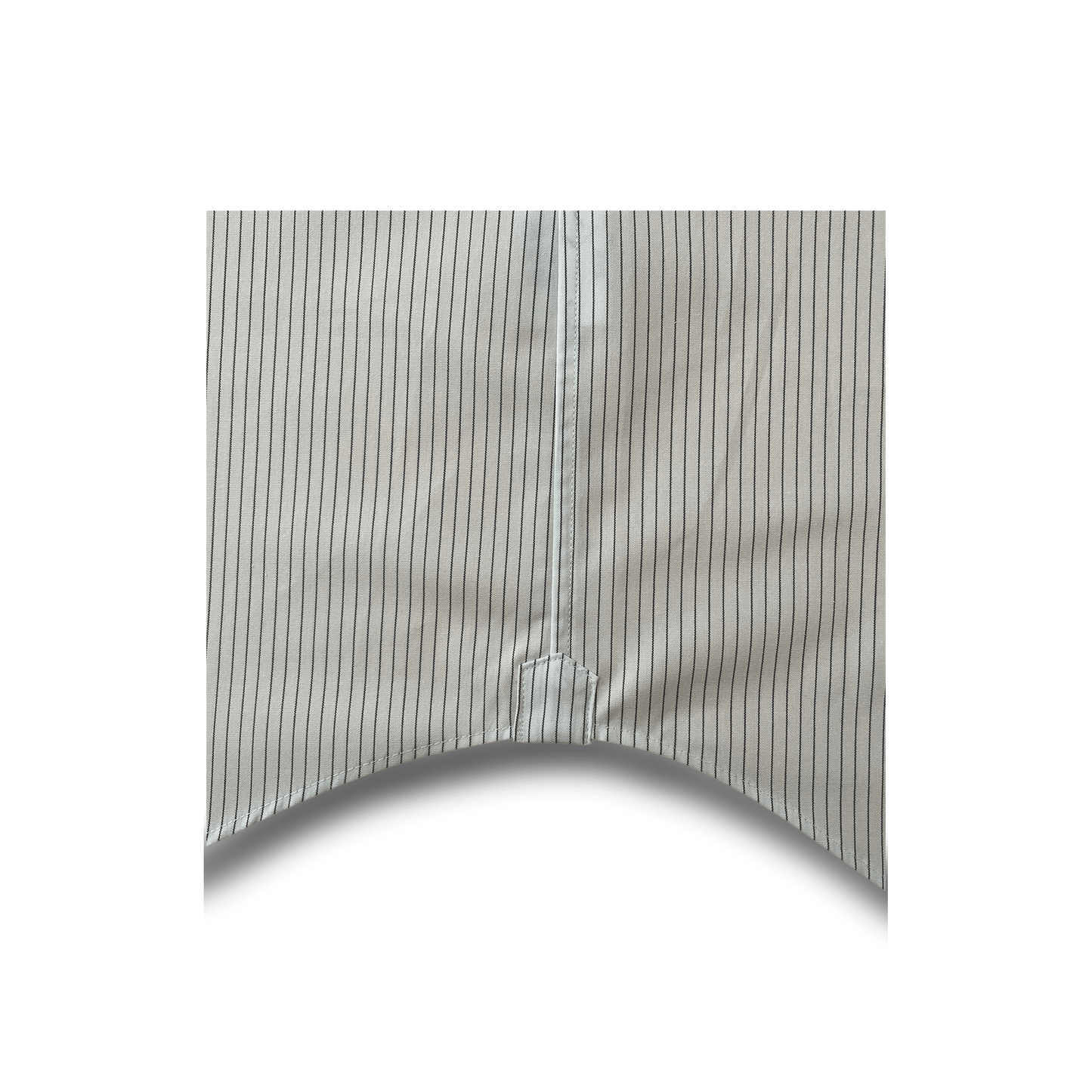 Franco Spada ( フランコスパダ ) 播州織 ピンストライプ セミワイドカラーシャツ　ホワイト×グレー