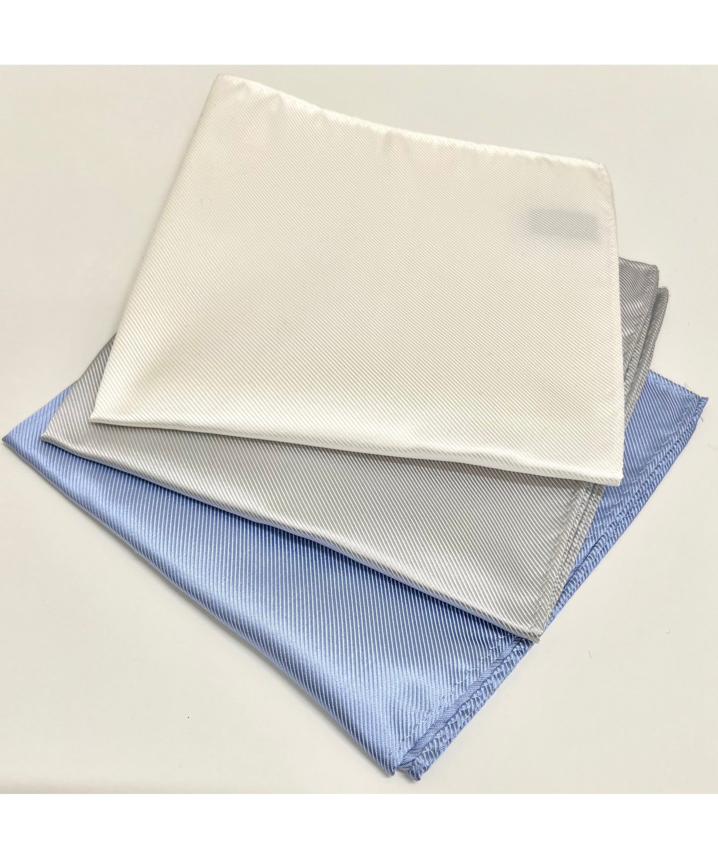 Franco Spada  ( フランコスパダ )   綾無地ジャガードポケットチーフ：サックス