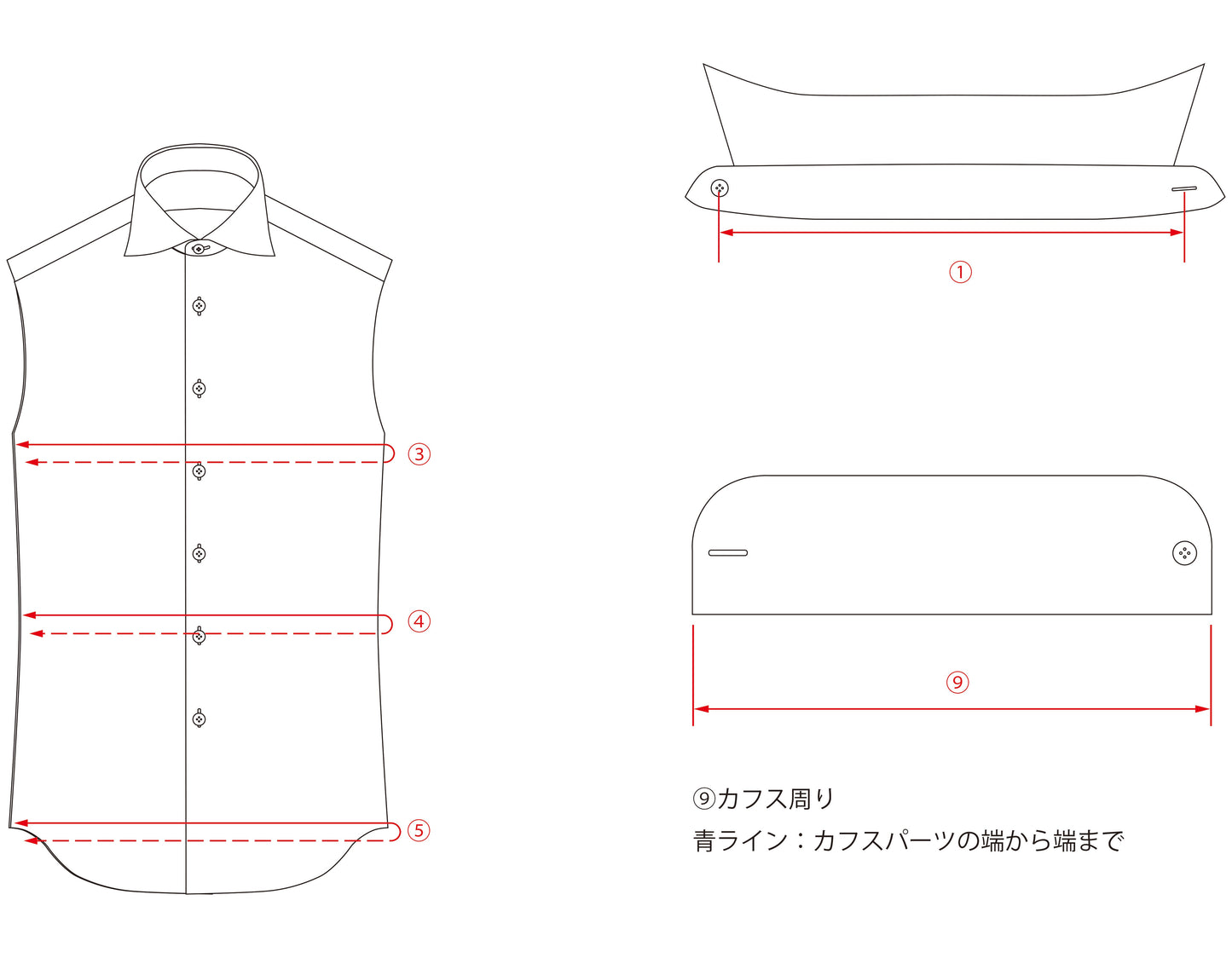 Franco Spada ( フランコスパダ ) 播州織 ピケワイドカラーシャツ　ホワイト