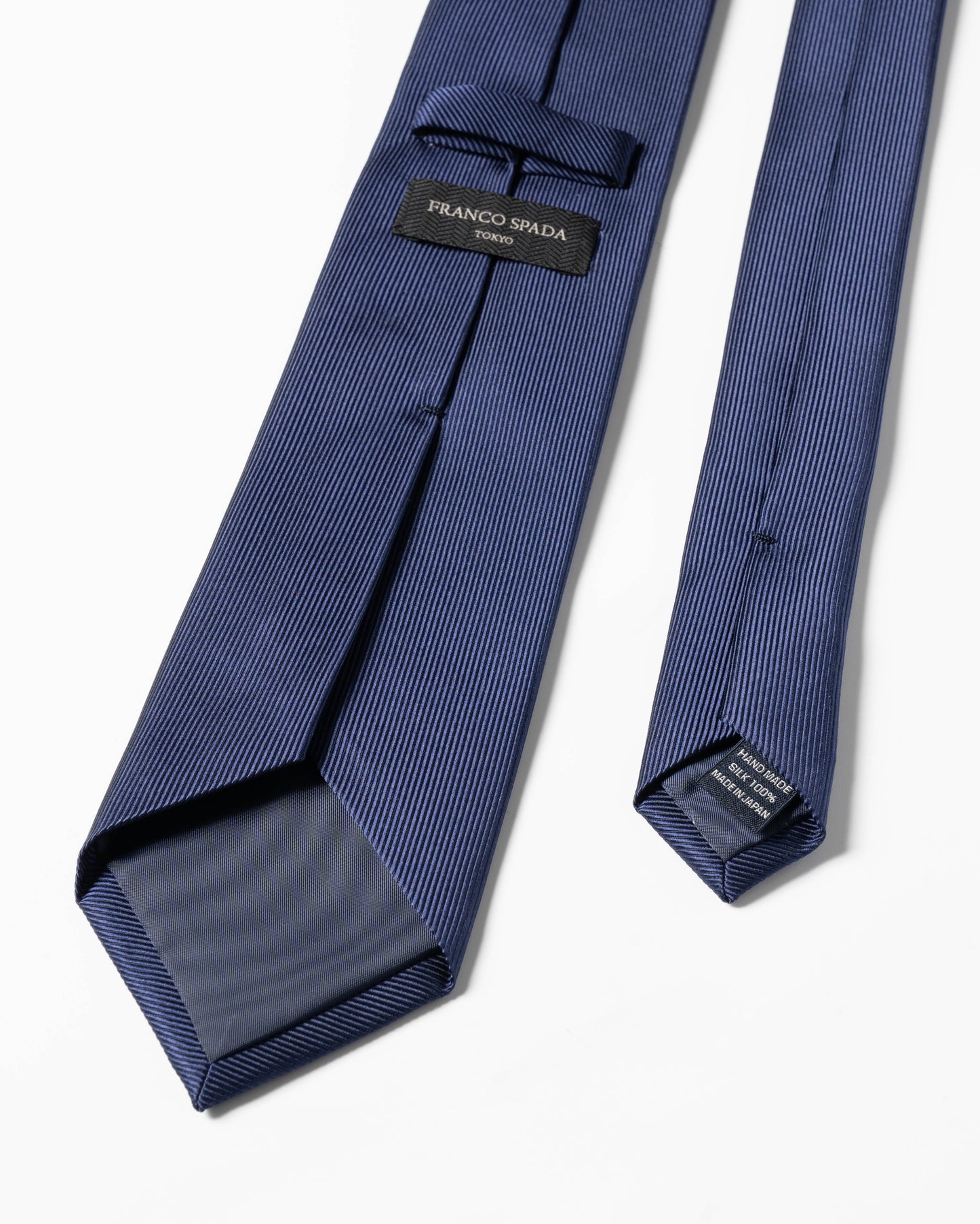 Franco Spada ( フランコスパダ )  細綾無地ネクタイ：ロイヤルダークブルー