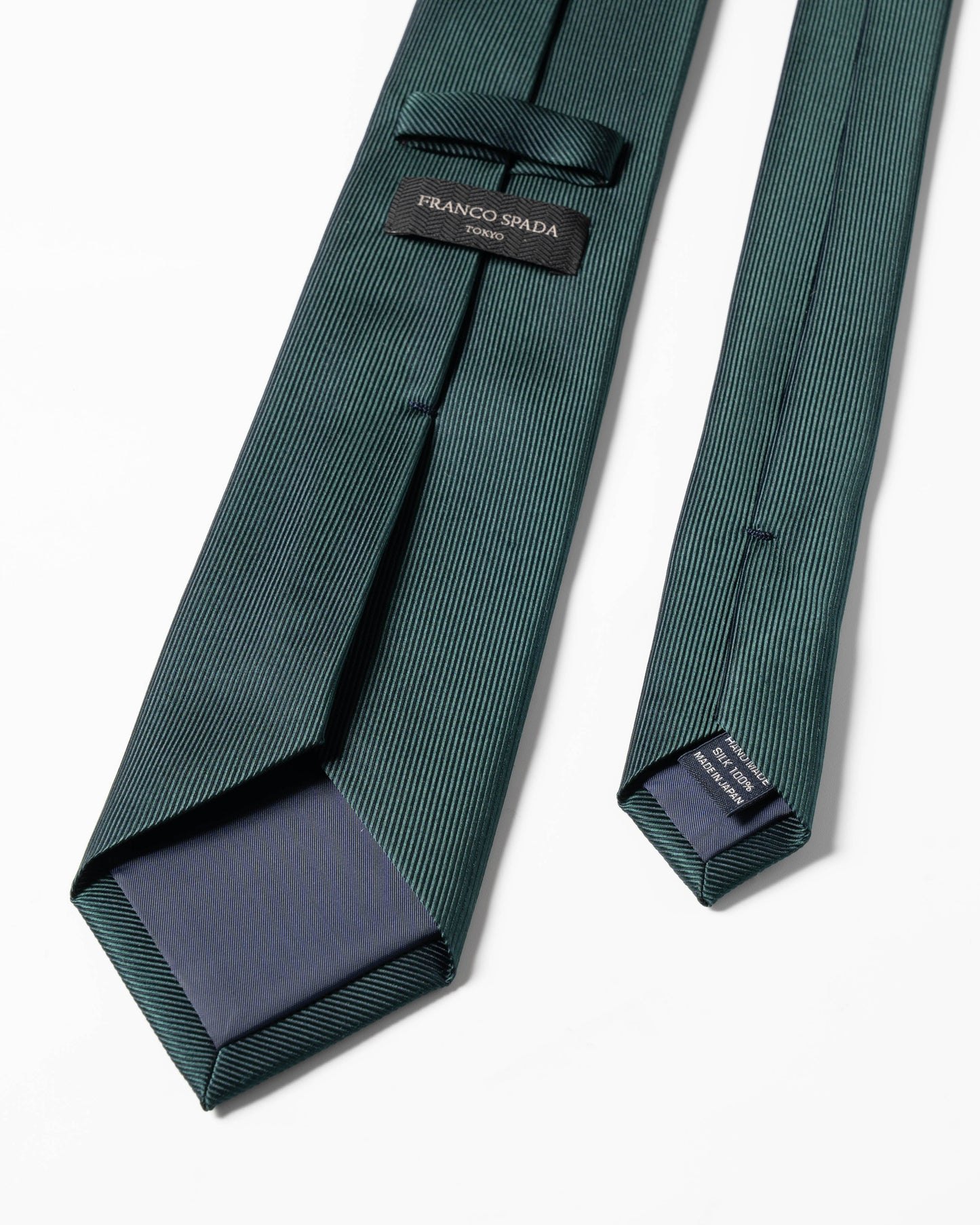 Franco Spada ( フランコスパダ )  細綾無地ネクタイ：ブリティッシュグリーン
