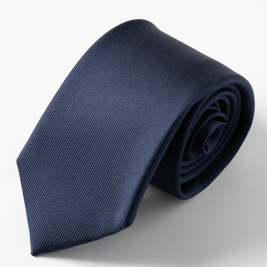 Franco Spada ( フランコスパダ )  細綾無地ネクタイ：ネイビー